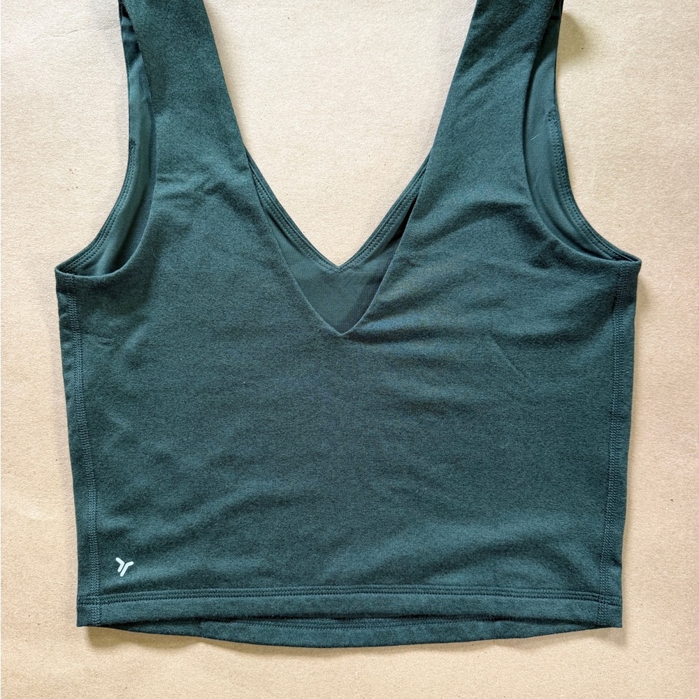 Old Navy CloudComfy V-Neck Cropped Tank Pair in Green & Black - Picture 5 of 5
